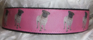 photo of Printed Collar - Pug on Pink