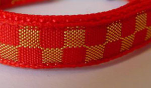 Red and Gold Chequers Set