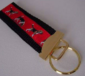 photo of Beagle Woven Keyfob - Red