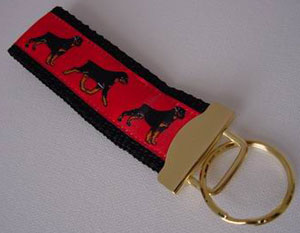photo of Rottweiler Keyfob - Red