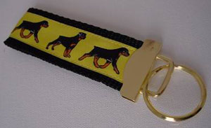 photo of Rottweiler Keyfob - Yellow