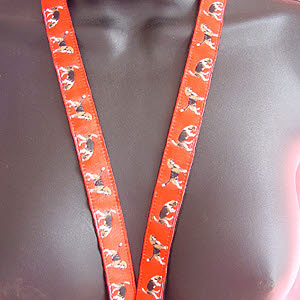 photo of Beagle Woven Lanyard - Red