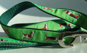photo of Woven Lead - Basset Hound - Green