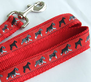 photo of Woven Lead - Schnauzer - Red