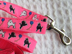 photo of Toy Poodle Pink Woven Lead