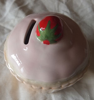 Cupcake - Strawberry money box
