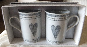 photo of Silver Wedding Anniversary Mugs