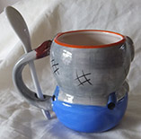 photo of Elephant Mug with Spoon Rear