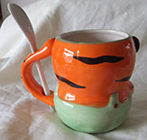 photo of Tiger Mug with Spoon -Rear