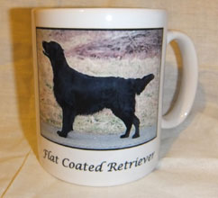 photo of Flat Coat Retriever Black Mug