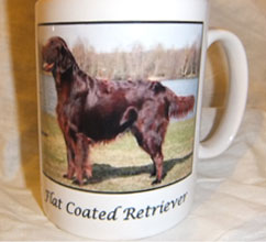 photo of Flat Coat Retriever Brown Mug