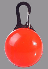 photo of Dog Collar Flashing Pendant Light - Red