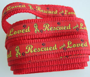 photo of Woven Lead - Rescued and Loved - Red - Medium+
