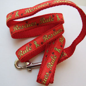 photo of Woven Lead - Rescues Rule - Red - Medium