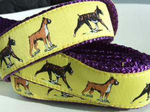 photo of Woven Lead - Boxer Yellow on Purple