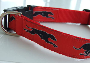 photo of Woven Collar - Greyhound Red