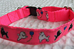 photo of Pink Toy Poodle Woven Collar