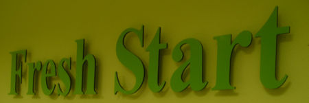 cut and moulded letters