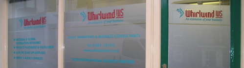 Shop window vinyls