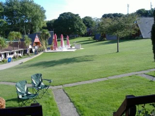 View of Kingsdown Holiday Park from Tamarinda self catering chalet