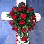 6ft Cross Detail Bespoke Designer Funeral Tribute