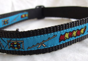 photo of Woven Collar - Agility - Blue on Black