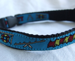 photo of Woven Collar - Agility - Small - Blue on Black