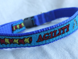 photo of Woven Collar - Agility - Small - Blue