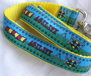 photo of Woven Lead - Agility - Small - Blue/Green on Yellow
