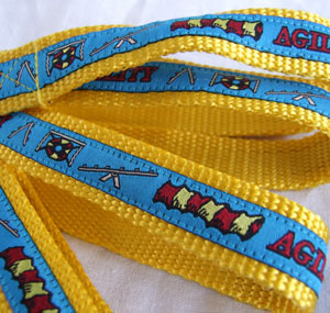 photo of Woven Lead - Agility - Blue on Yellow