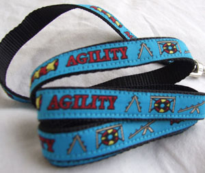 photo of Woven Lead - Agility - Small - Blue on Black