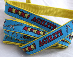 photo of Woven Lead - Agility - Small - Blue on Yellow