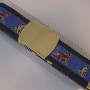 photo of Border Terrier Woven Belt - Blue