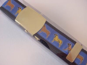 photo of Bullmastiff Woven Belt - Blue