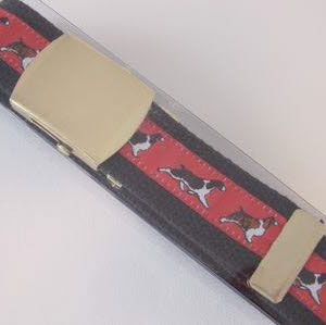 photo of English Springer Spaniel Woven Belt - Red