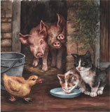 photo of Farmyard Friends greetings card