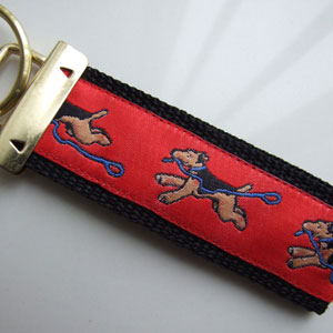 photo of Airedale Keyfob Red