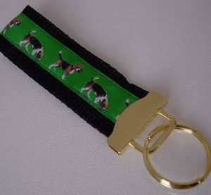 photo of Beagle Woven Keyfob - Green