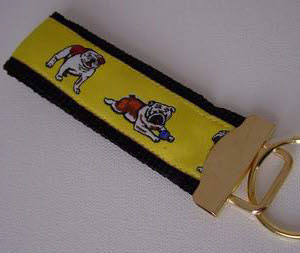 photo of Bulldog Woven Keyfob - Yellow