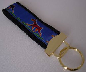 photo of Dobermann Keyfob - Blue