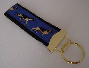 photo of German Shepherd Keyfob Blue woven