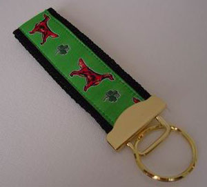 photo of Irish Setter Keyfob - Green