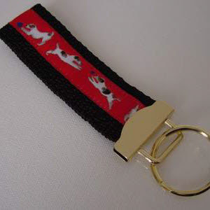 photo of Jack Russell Keyfob - Red