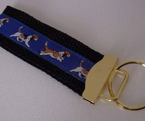 photo of Petit Basset Giffon Vandeen Keyfob - Blue