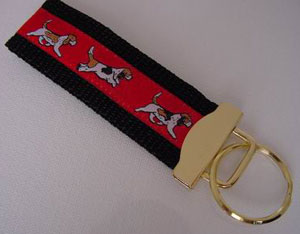 photo of Petit Basset Giffon Vandeen Keyfob - Red