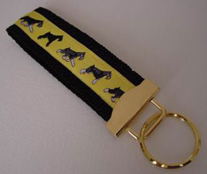 photo of Miniature Schnauzer Keyfob - Yellow