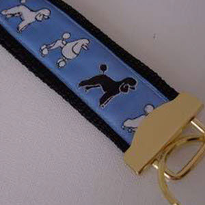 photo of Standard Poodle Keyfob - Blue