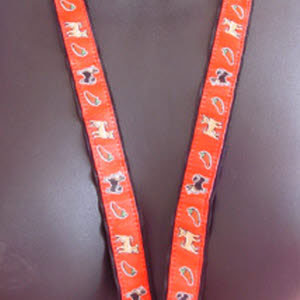 photo of Chihuahua lanyard red woven