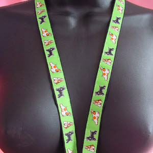 photo of American Cocker Spaniel Woven Lanyard - Green