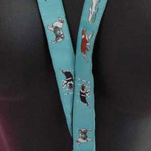 photo of Australian Shepherd Woven Lanyard - Blue